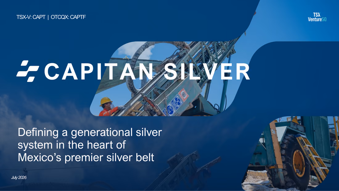 Capitan Silver investor deck cover
