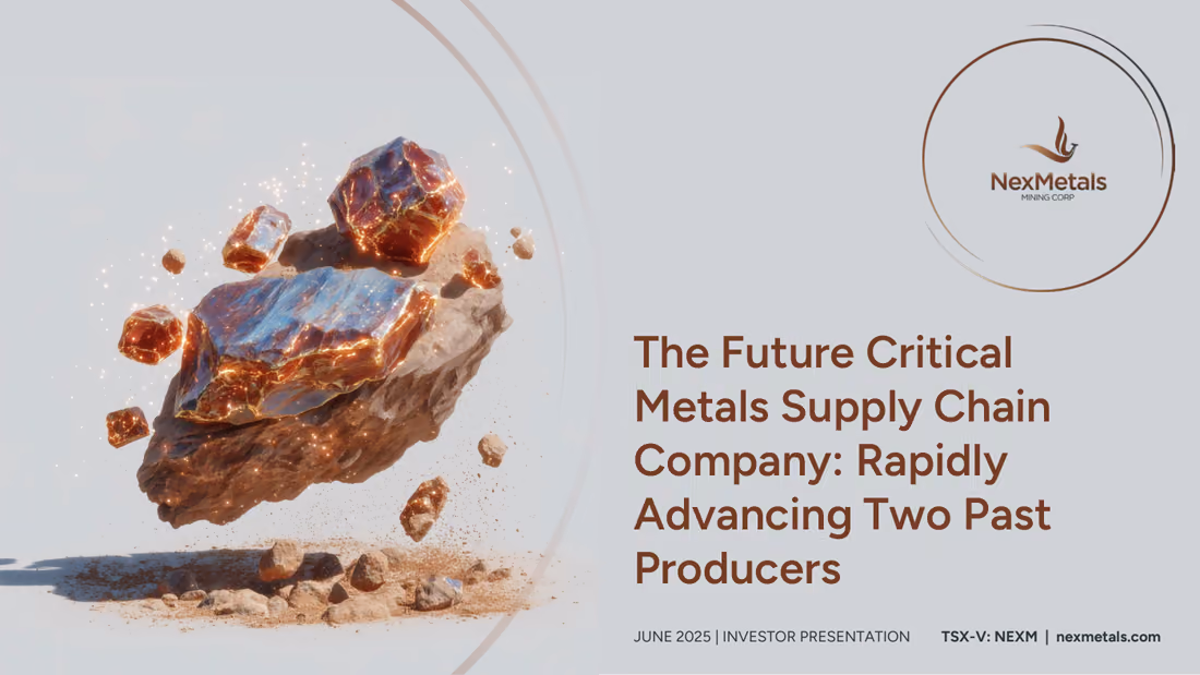 NexMetals Mining investor presentation cover