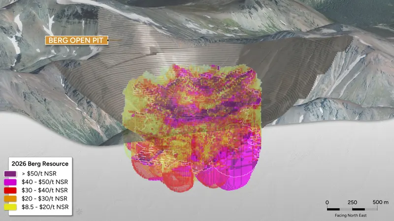 Berg 3D block model produced for Surge Copper