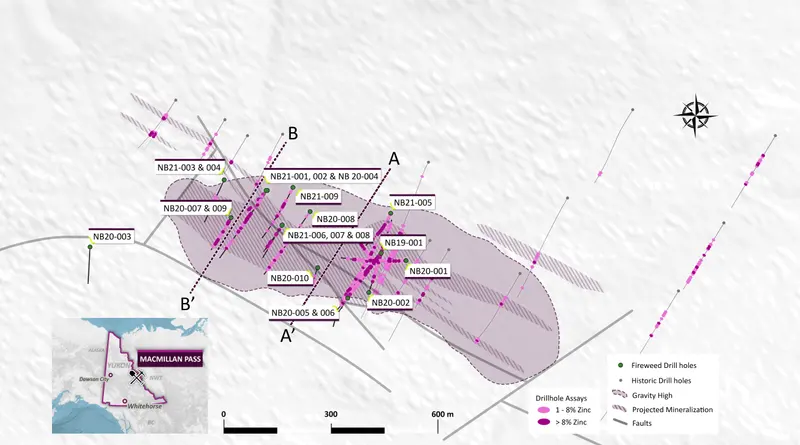 Boundary zone drill plan produced for Fireweed Metals