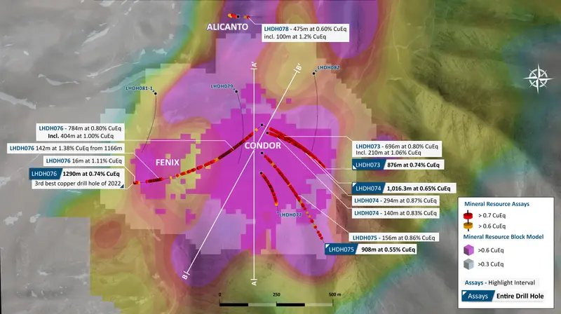 Drill plan view produced for NGEX