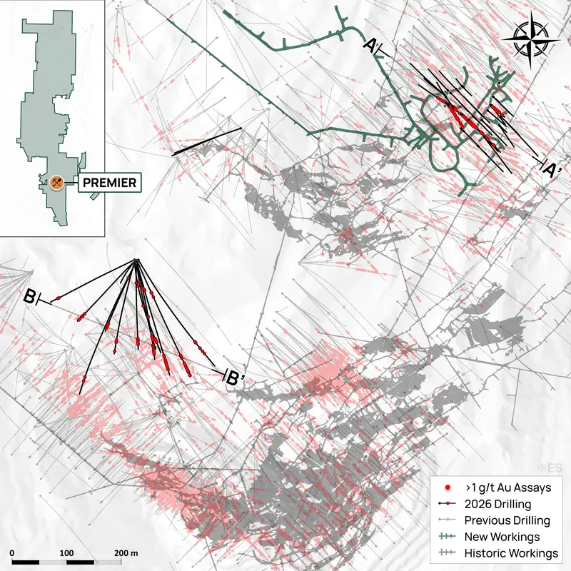Premier area drill plan map