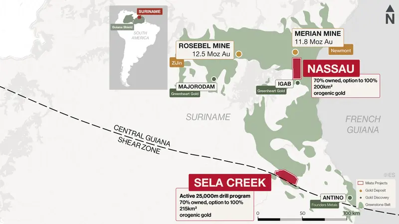 Greenstone geology map produced for Miata Metals