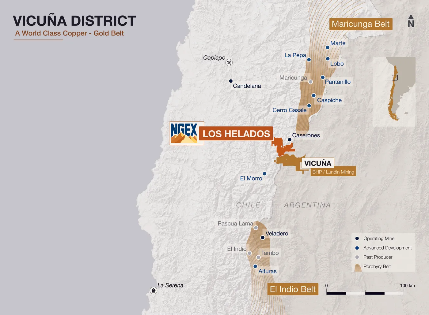 Vicuña District regional locator map produced for NGEX
