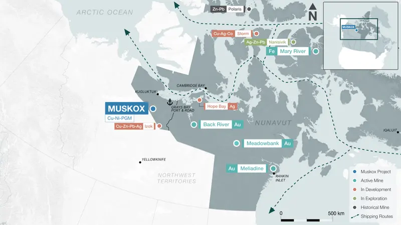 Nunavut regional locator map