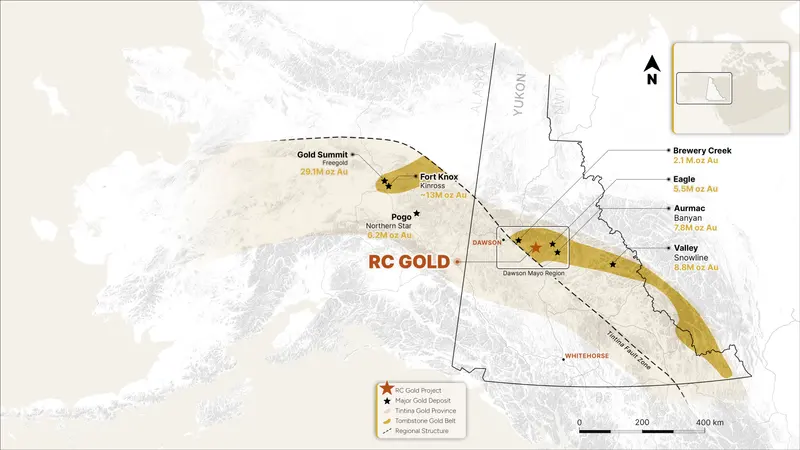 Yukon locator map produced for Sitka Gold