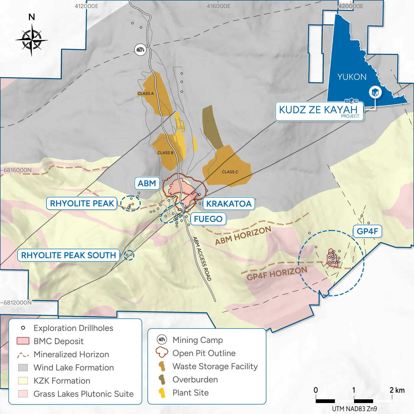Kudz Ze Kayah project infrastructure plan produced for BMC Minerals